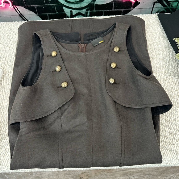 Stunning Vintage Fendi Dress, Olive Green - Picture 8 of 9